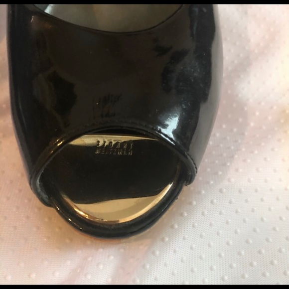 Stuart Weitzman Black Patent Leather  Corkscrew - Picture 8 of 8